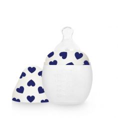 Biberon anti-colique en silicone Full of Love Blue (150 ml) - Elhée