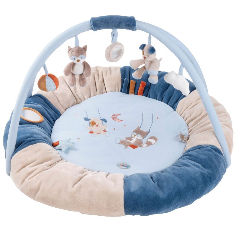 Tapis d'éveil cocoon avec arche Jim & Bob Nattou