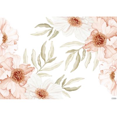 Planche de stickers L Big Poppy Blossoms (64 x 90 cm)  par Lilipinso
