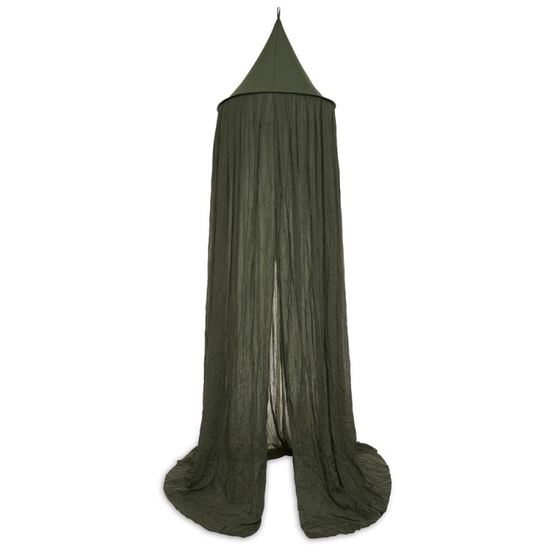 Ciel de lit vintage vert Leaf Green (245 cm) Jollein