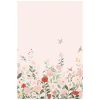 Papier peint panoramique Decor Alysse fleurs et oiseaux rose (2m x 3m)  Lilipinso Produit 1