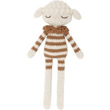 Peluche crochetée Léa agneau caramel (25 cm)  par Patti Oslo