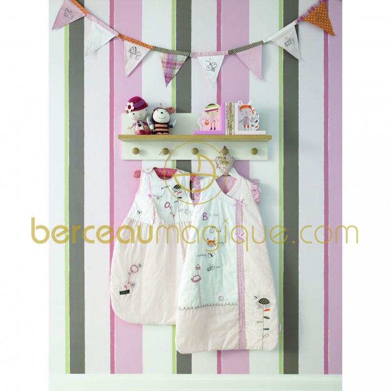 Papier peint chambre Scrapbook rose Mamas and Papas
