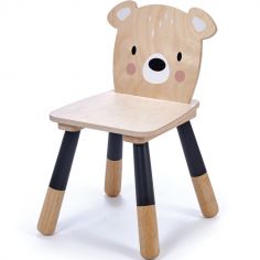 Chaise enfant ours en bois