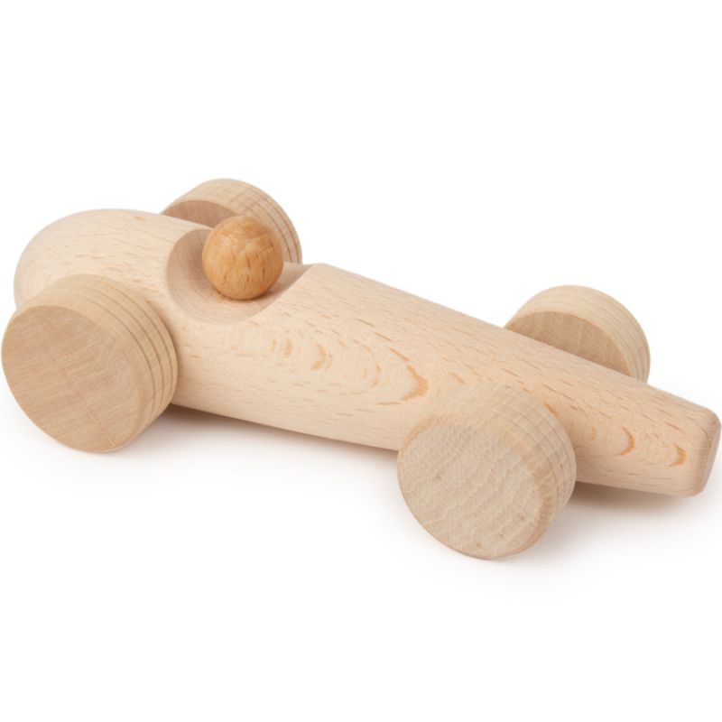 Voiture de course en bois (15 cm) Nobodinoz