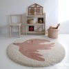 Tapis rond Bohemian Bird Crème (120 cm) Nattiot Ambiance 2