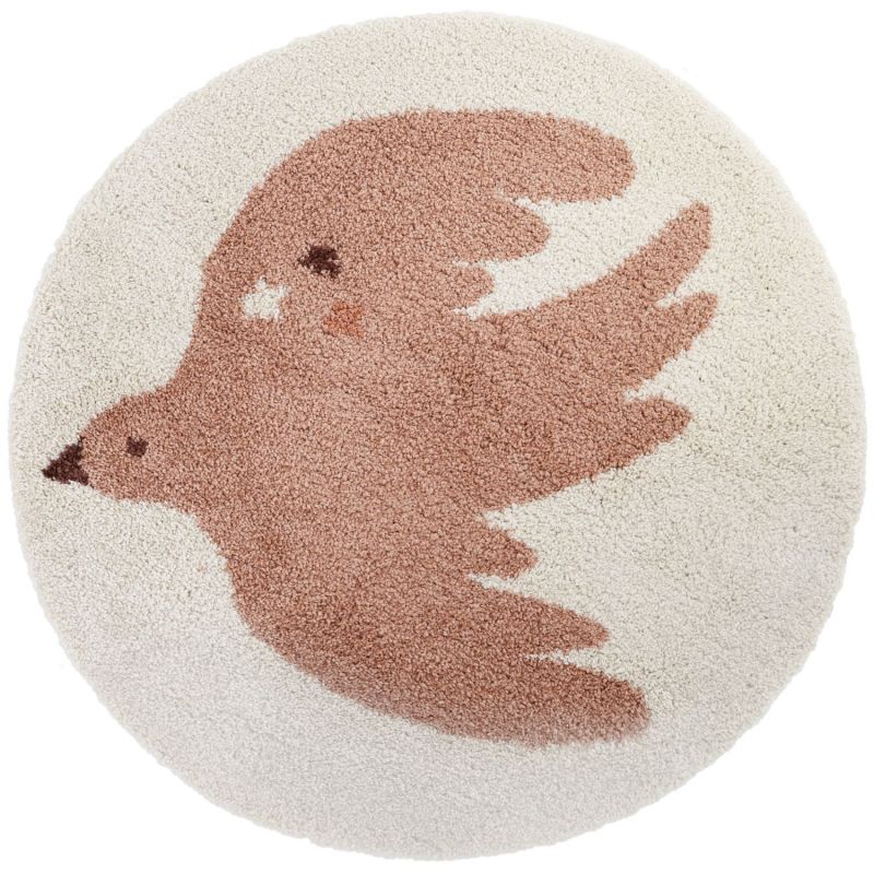 Tapis rond Bohemian Bird Crème (120 cm) Nattiot Produit 1
