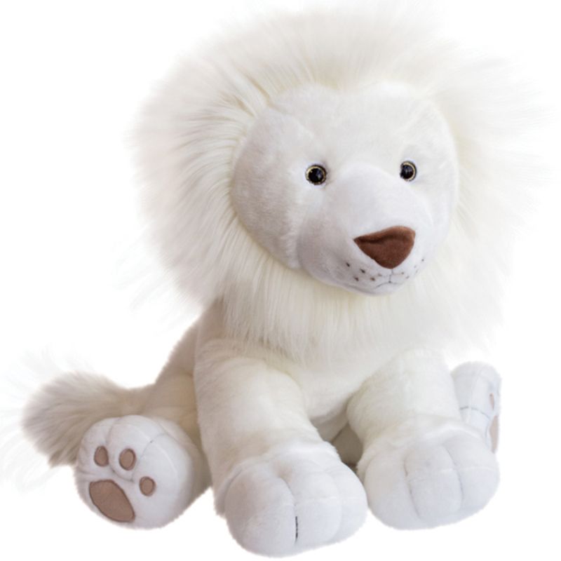 Peluche géante Lion des neiges (65 cm) Histoire d'Ours