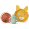 Set vaisselle silicone Trois petits lapins  par Moulin Roty