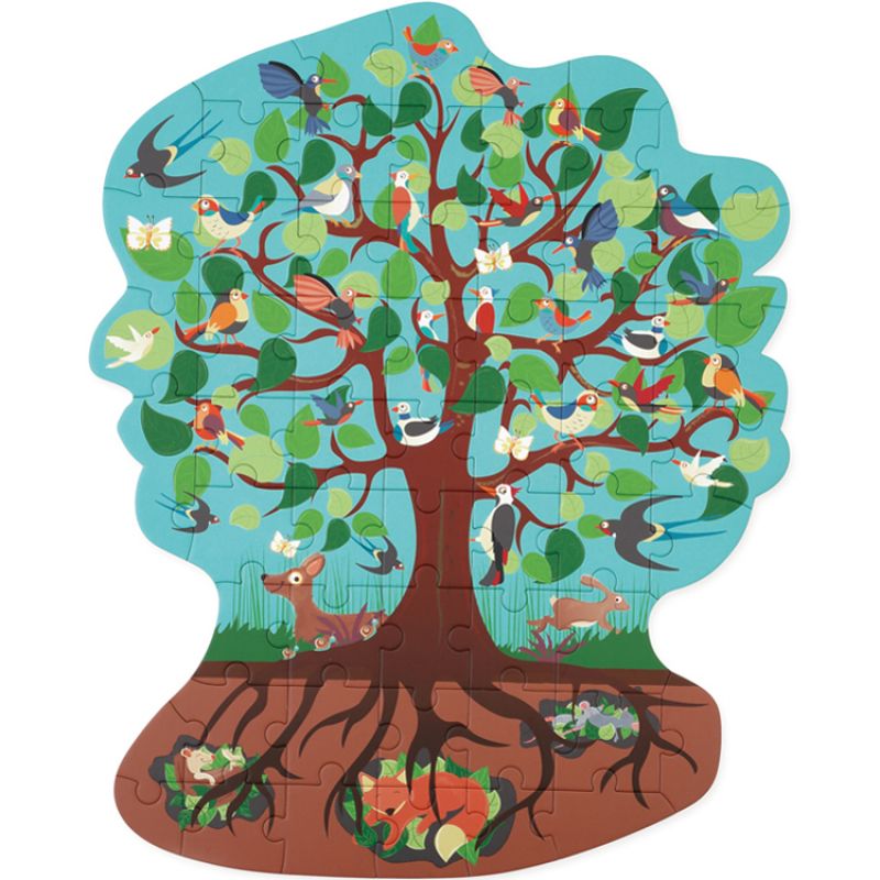 Puzzle Arbre oiseaux (58 pièces) Scratch