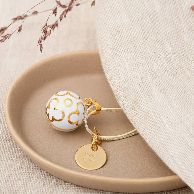 Bola de grossesse Ancola personnalisable (plaqué or jaune) Nativee