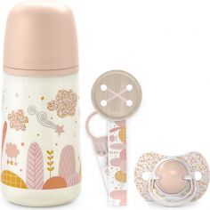 Coffret cadeau de naissance Dreams rose (3 pièces) - Suavinex