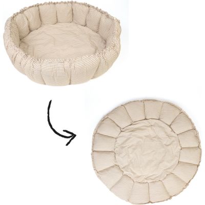 Tapis de jeu 3 en 1 Organic Coco Stripes Blue Play&Go