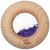 Variation Violet du produit Hochet sensoriel Calm Donut violette de la marque Petit Boum