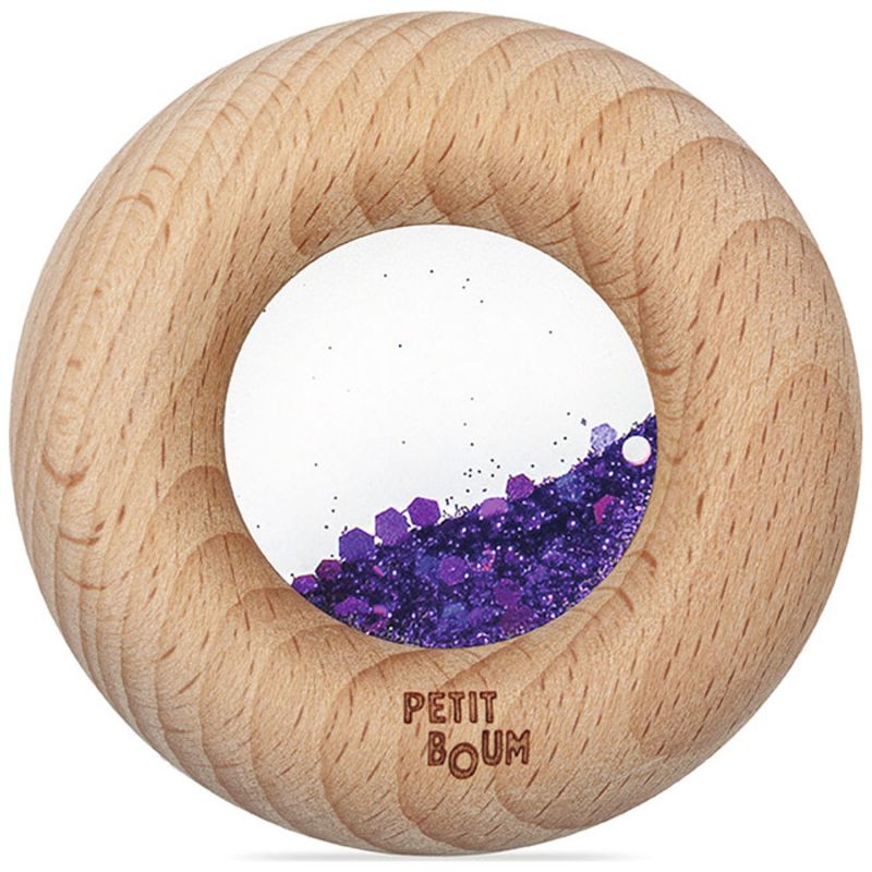 Hochet sensoriel Calm Donut violette Petit Boum Produit 1