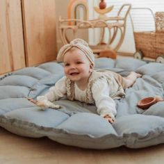 Tapis de jeu 3 en 1 Organic Coco Bleu