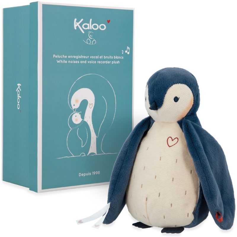 Peluche enregistreuse vocale et bruits blancs Manchot bleu (25 cm) Kaloo Packaging 7