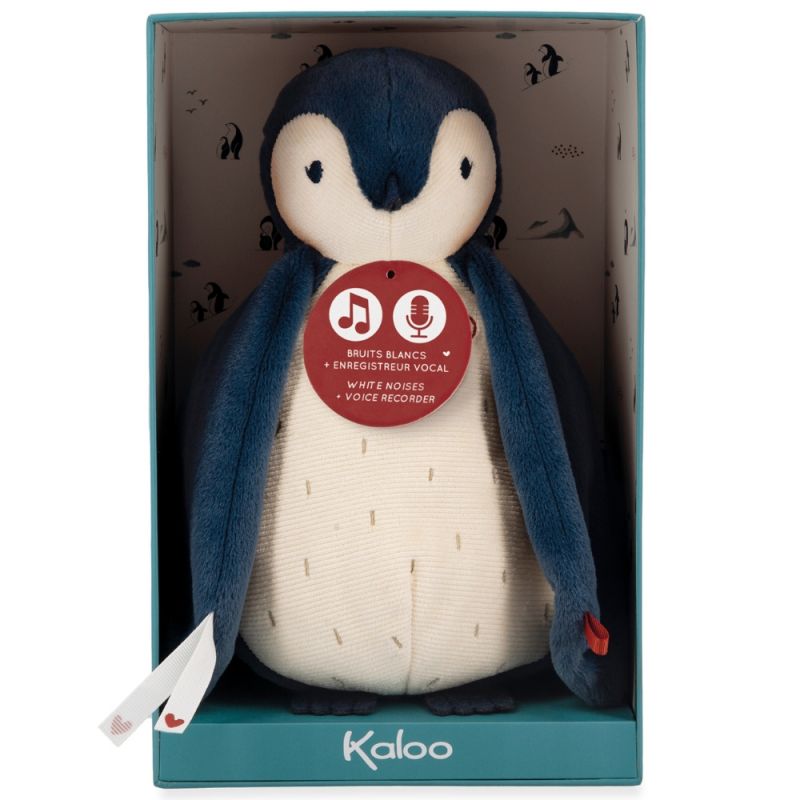 Peluche enregistreuse vocale et bruits blancs Manchot bleu (25 cm) Kaloo Packaging 9