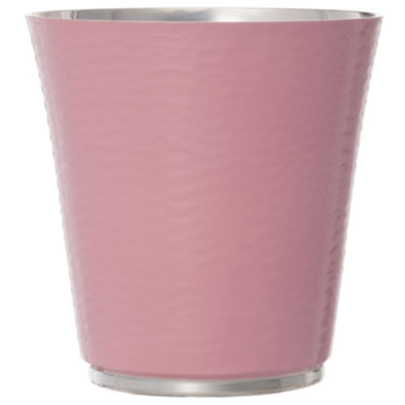 Timbale rose dragée personnalisable (métal argenté et émail) Daniel Crégut
