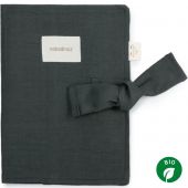 Protège carnet de santé Lin français green blue