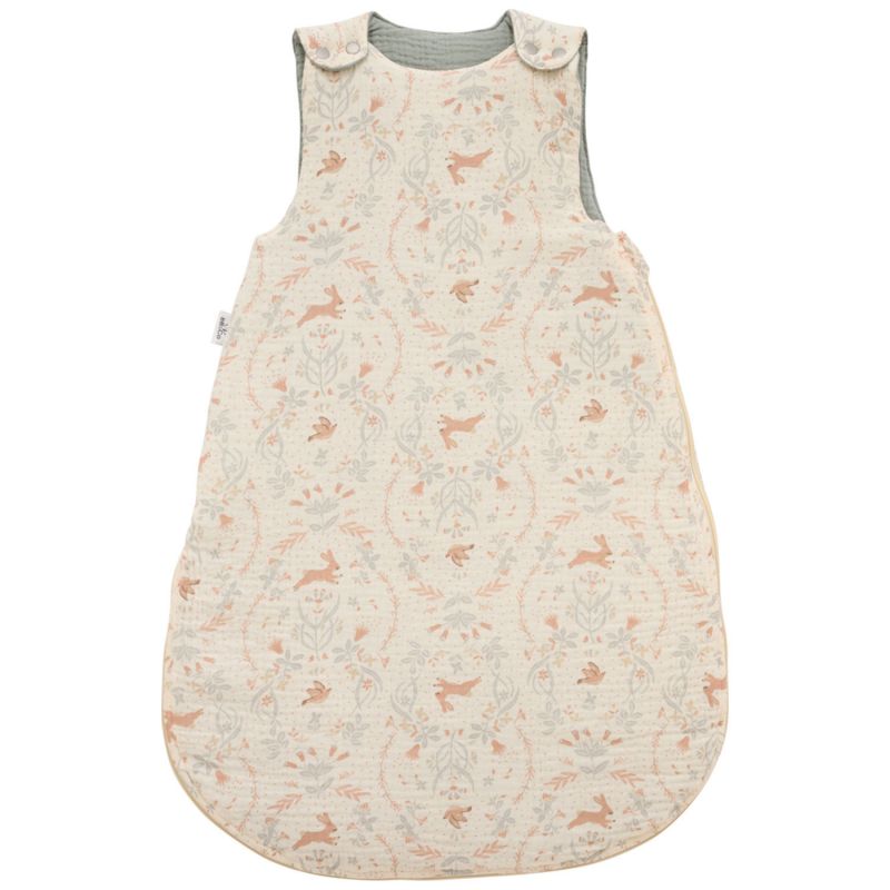 Gigoteuse gaze de coton jardin enchanté et vert de gris (0-6 mois) BB & Co Produit 1