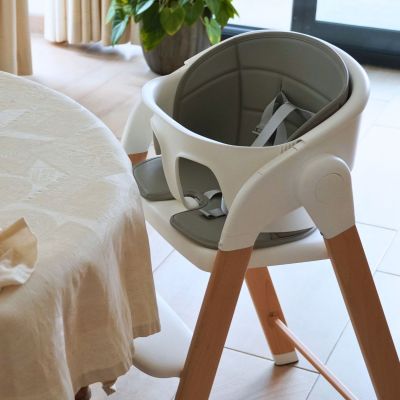 Chaise haute évolutive Grow With Me Pure white