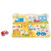 Puzzle à boutons véhicules de chantier Hape Produit 1