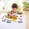 Puzzle à boutons véhicules de chantier Hape Ambiance 2