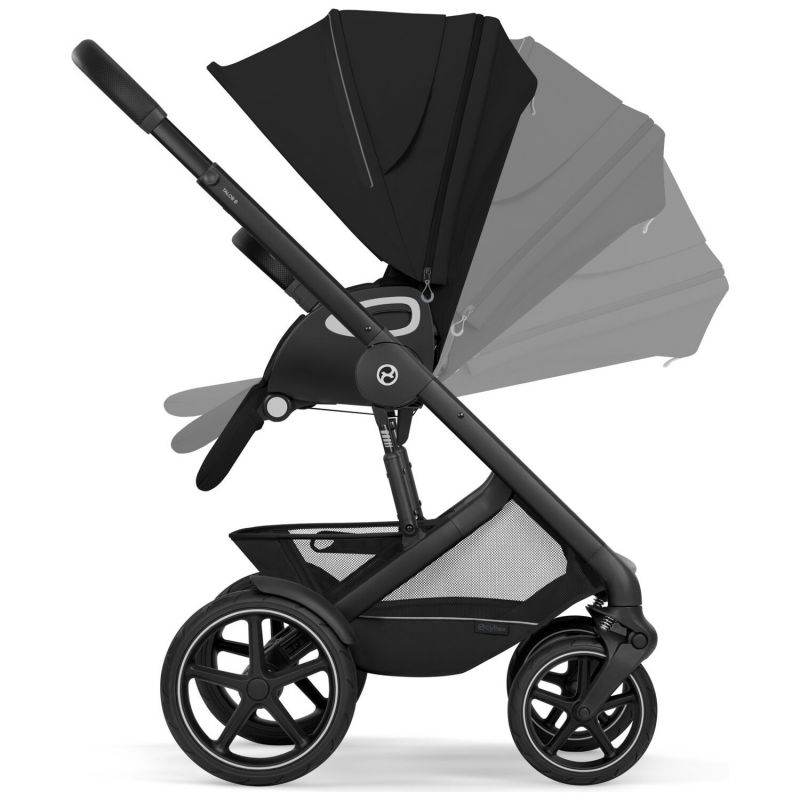 Poussette tout-terrain Talos S 2026 avec nacelle pliable Moon Black Cybex Produit 9