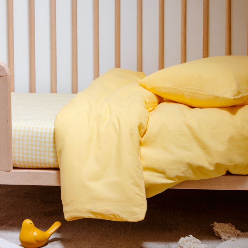 Housse de couette pur coton bio Tournesol (100 x 140 cm) Kadolis Ambiance 4