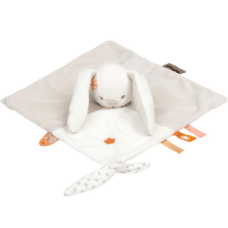 Doudou plat Mia le lapin Nattou