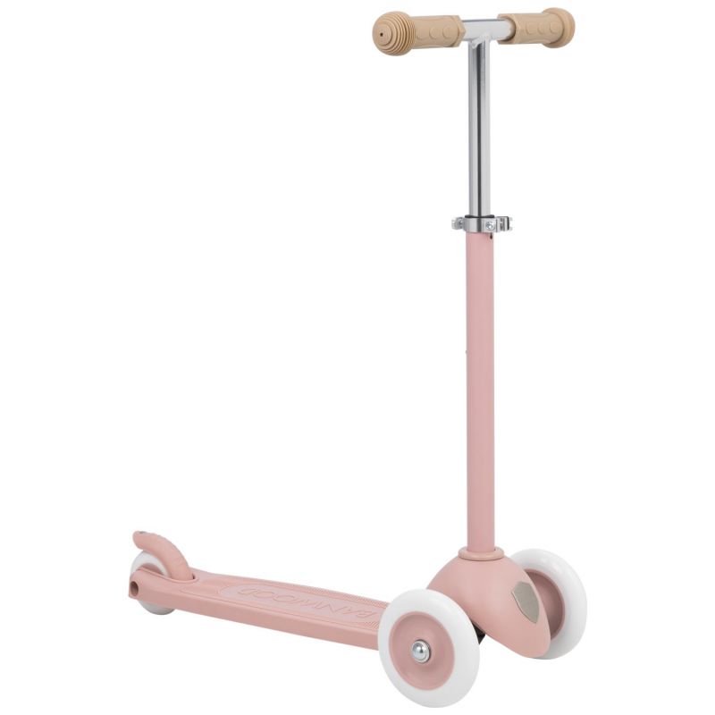 Trottinette ECO Dusty Rose avec panier Pin & Ride Banwood Produit 3