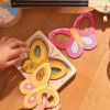 Puzzle en bois Papillons (5 pièces et 5 couches) Goki Ambiance 5