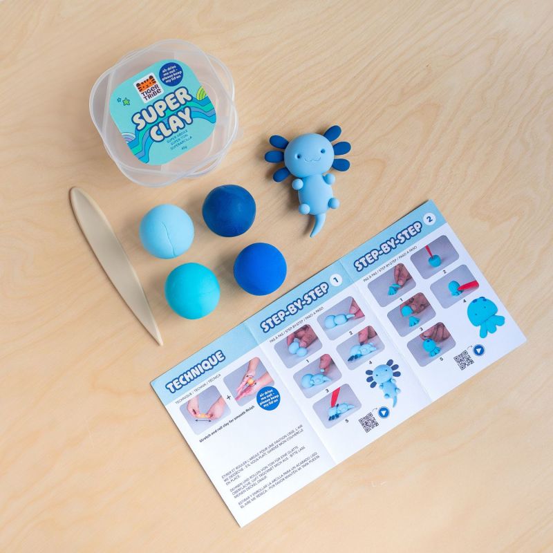 Set créatif en argile Ocean bleus et recharge Tiger Tribe Ambiance 4