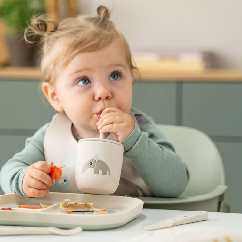 Gobelet à paille en silicone lot de 2 Celebration Sable Done by Deer Ambiance 2