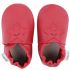 Chaussons en cuir Soft soles red smiling star (3-9 mois) - Bobux