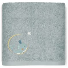 Serviette de bain Baleine Lagon (70 x 140 cm) - L'oiseau bateau