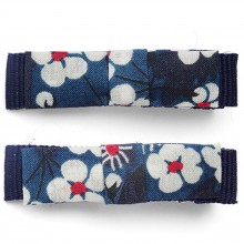Barrettes Liberty of London mini noeud kimono Mitsi indigo (lot de 2)  par Luciole et petit pois