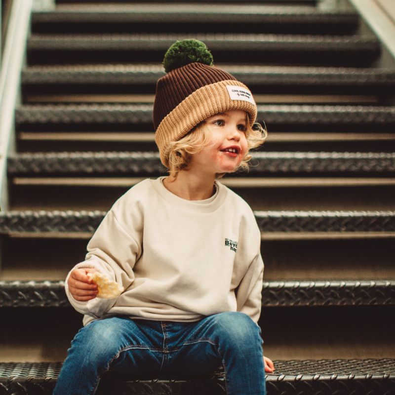 Bonnet Color Block Pistachio (2-5 ans) Hello Hossy Ambiance 4