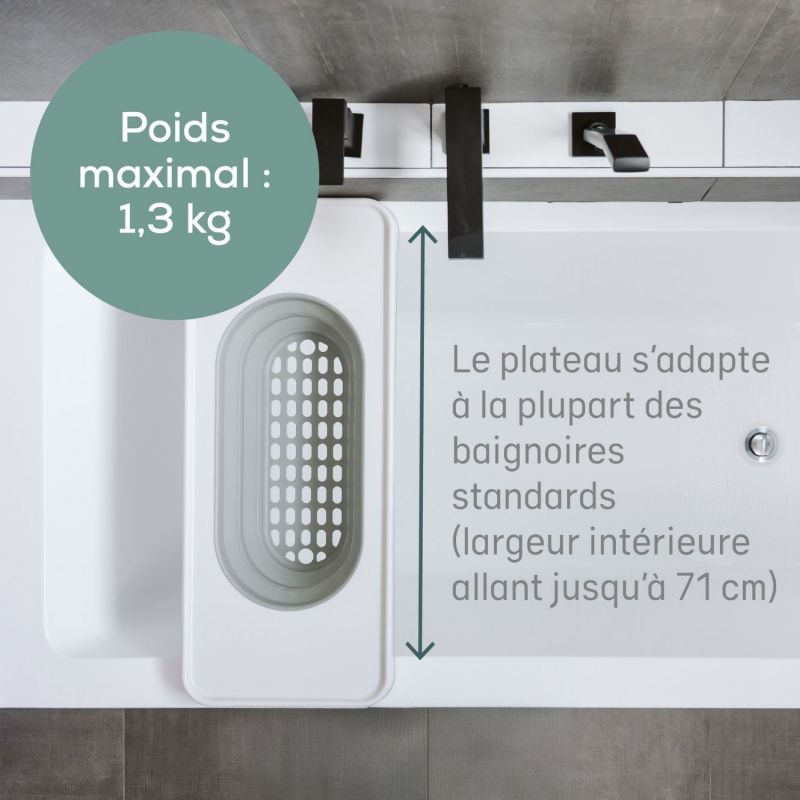Plateau de bain avec panier extensible Angelcare Ambiance 6