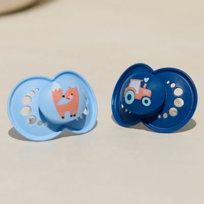 Lot de 3 sucettes Original Bleu en silicone (18 mois et +)