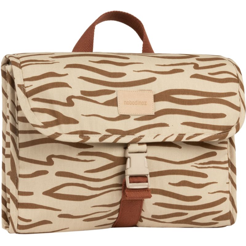 Cartable A4 maternelle Get ready Brown waves Nobodinoz