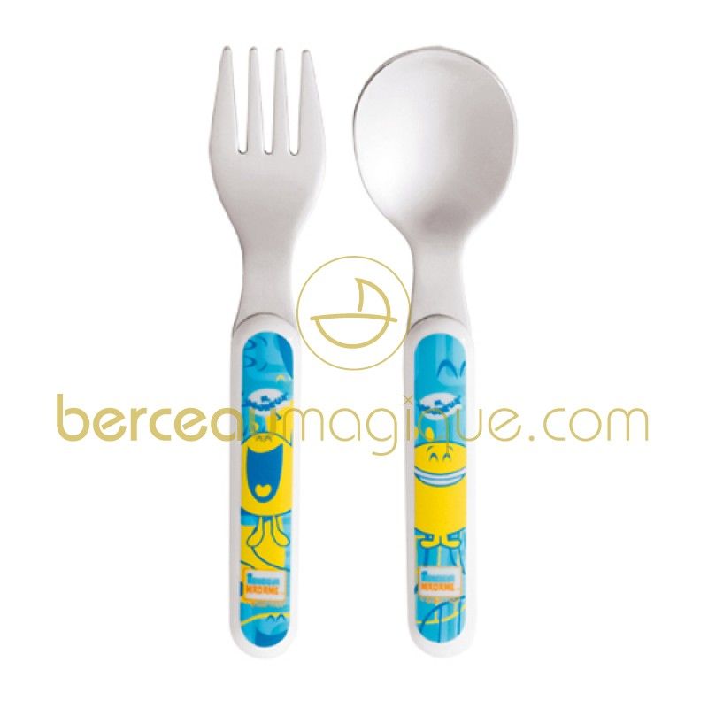 Lot de 2 couverts M. Heureux Babycalin