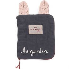 Protège carnet de santé gris Après la pluie (personnalisable)  par Moulin Roty