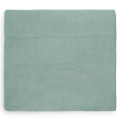 Couverture Basic knit vert d'eau (75 x 100 cm)  par Jollein