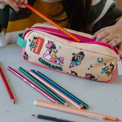 Trousse double compartiment Unicorn