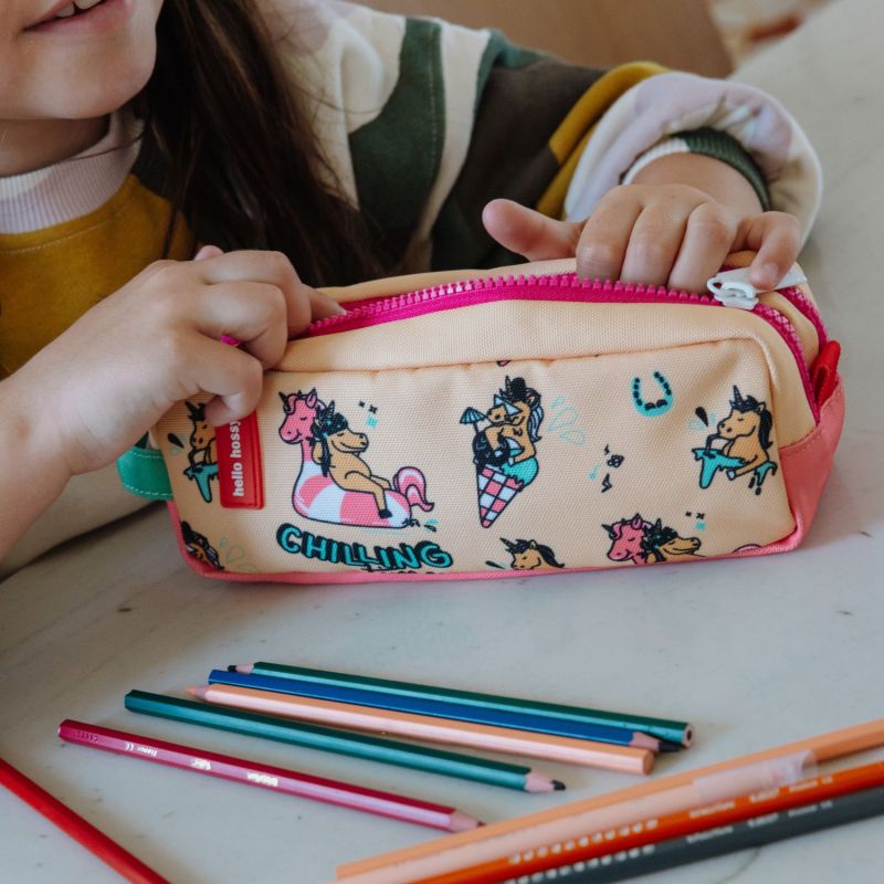 Trousse double compartiment Unicorn Hello Hossy Ambiance 5