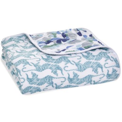Couverture de rêve Dream blanket en coton Dancing Tigers (120 x 120 cm) aden + anais