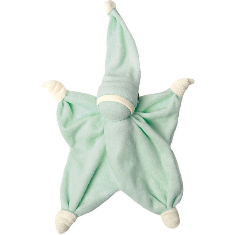 Doudou plat Sisco menthe Hoppa