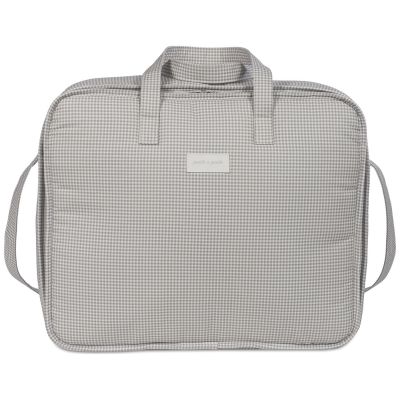 Valise de maternité Little Bloom Vichy Gris